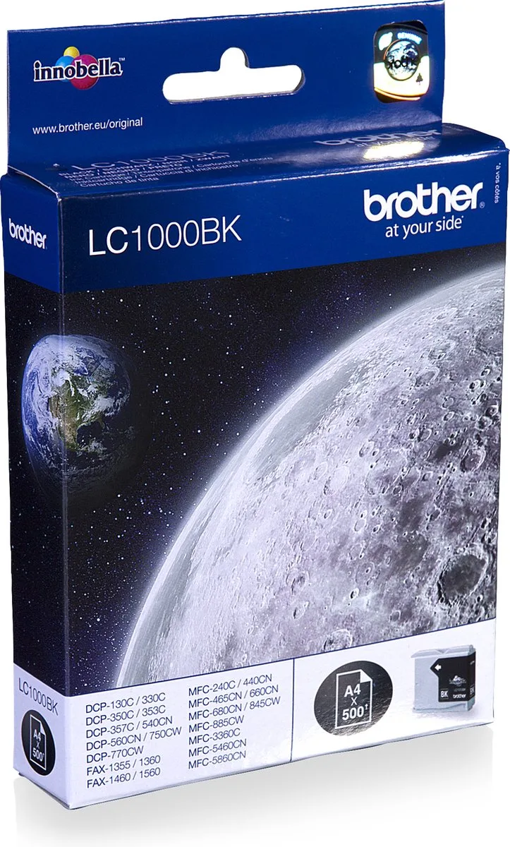 LC-1000BK Inktcartridge by Brother in Black – product photo