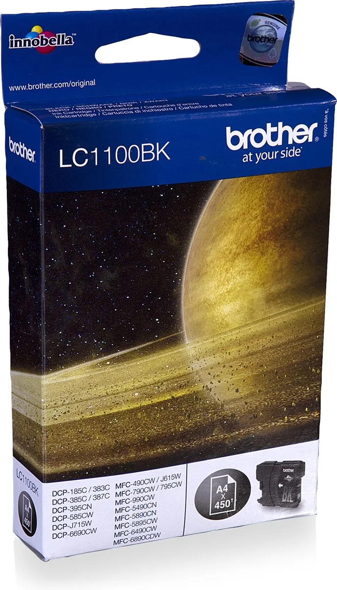 LC-1100BK - Inktcartridge fra Brother i Sort – produktbillede