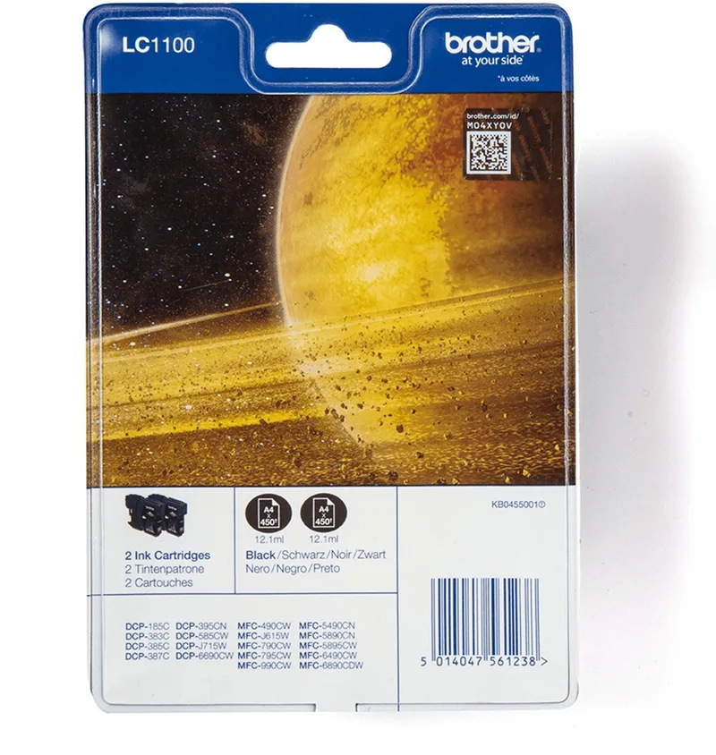 LC-1100BKBP2DR - Inktcartridge zwart de Brother en Noir – photo produit