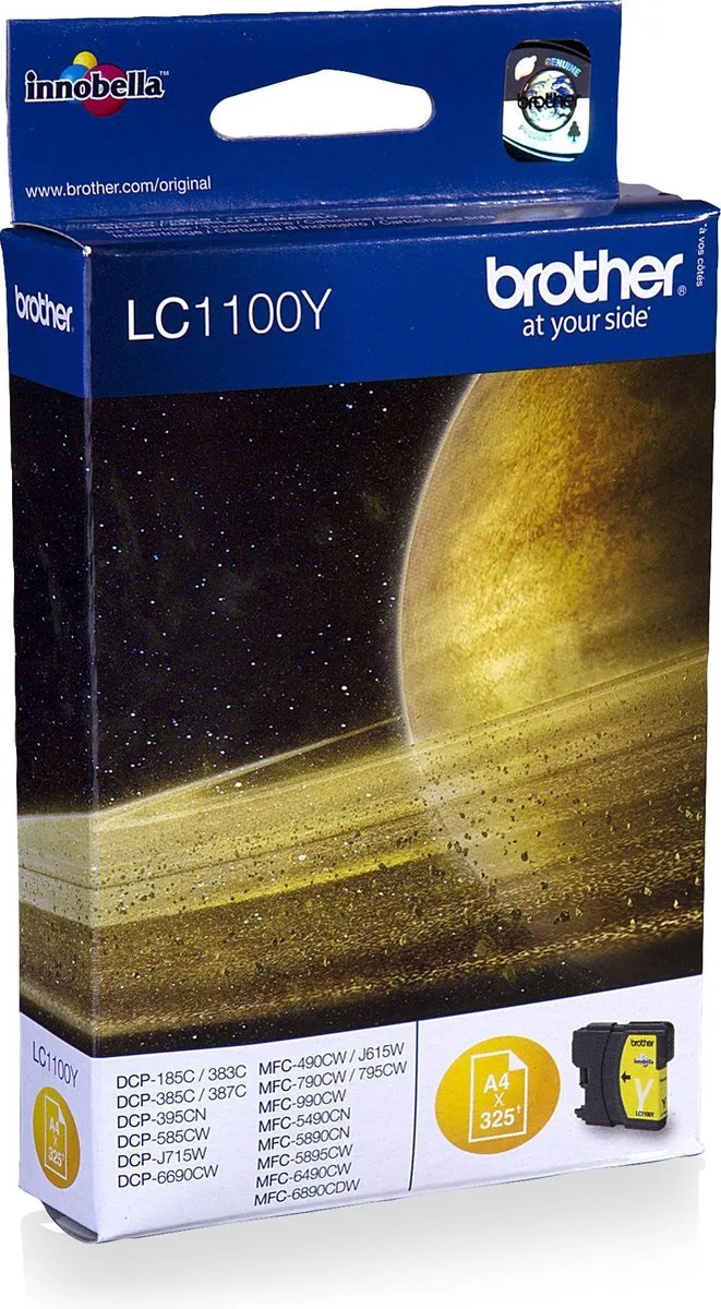 LC-1100Y - Inktcartridge von Brother in Gelb – Produktfoto