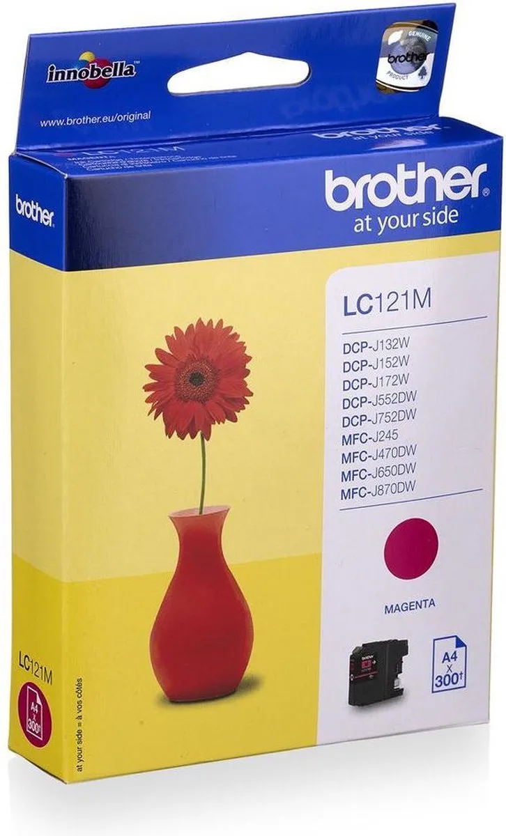 LC-121M inktcartridge by Brother in Magenta – product photo