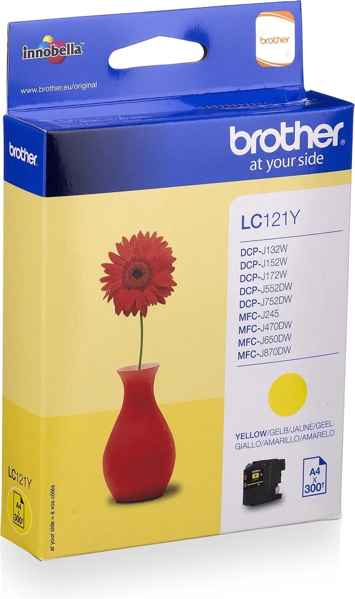 LC-121Y - Inktcartridge von Brother in Gelb – Produktfoto
