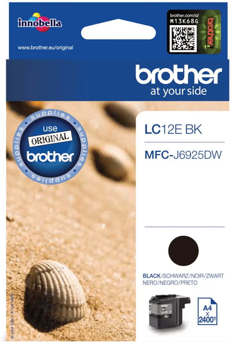LC-12EBK - Inktcartridge by Brother in Black – product photo
