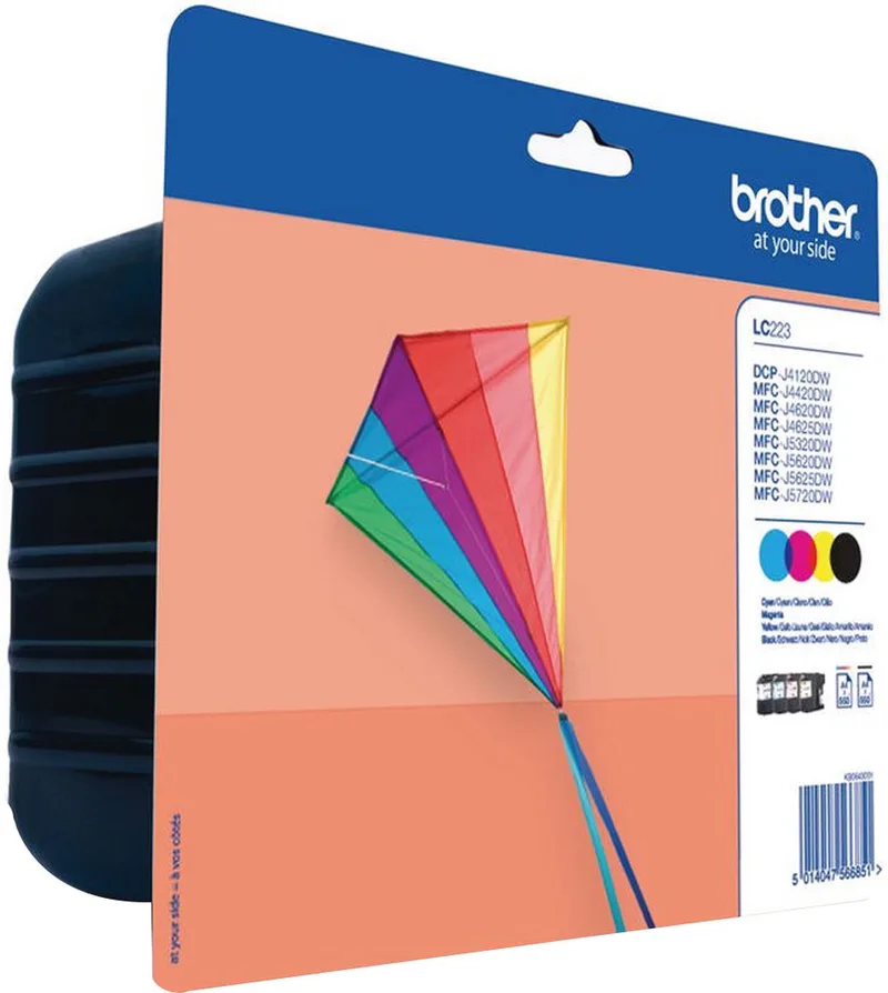 LC-223VALBPDR - Inktcartridges - Zwart / Cyaan / Magenta by Brother in Yellow – product photo