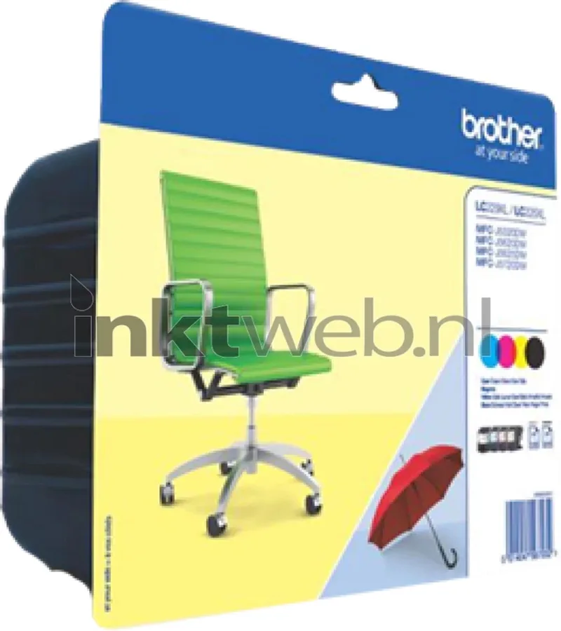 LC-229XL Multipack von Brother in Zwart en kleur – Produktfoto