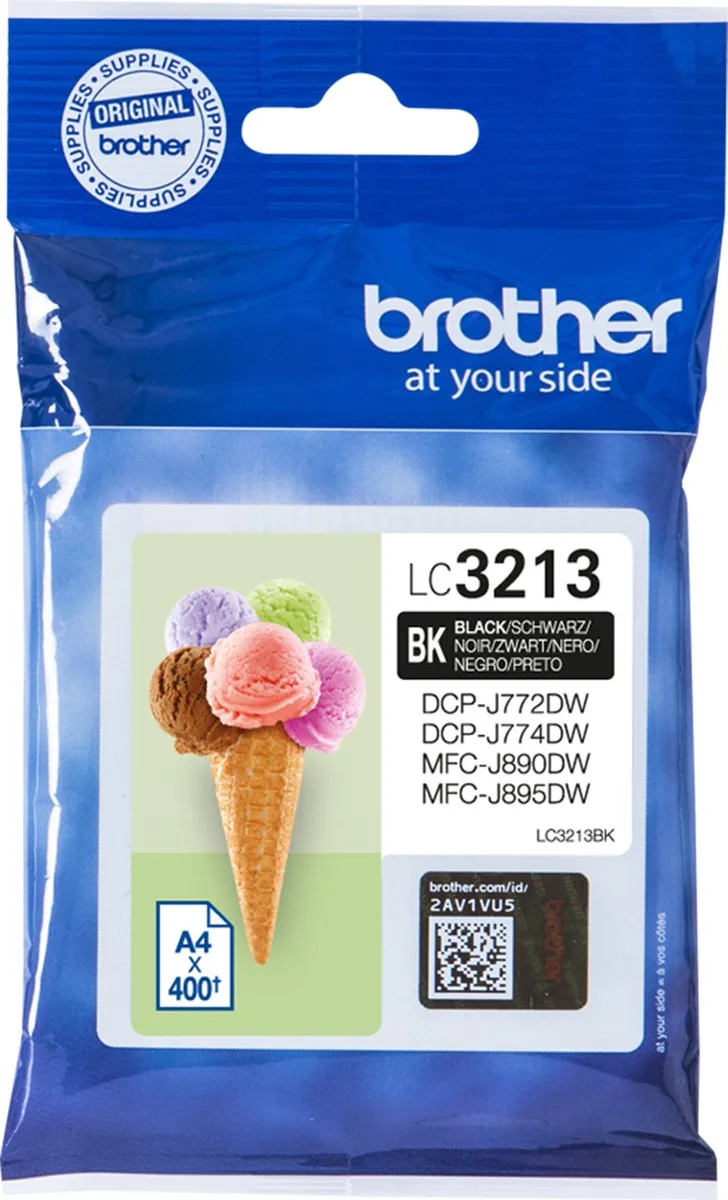 LC-3213BK inktcartridge Origineel by Brother in Black – product photo