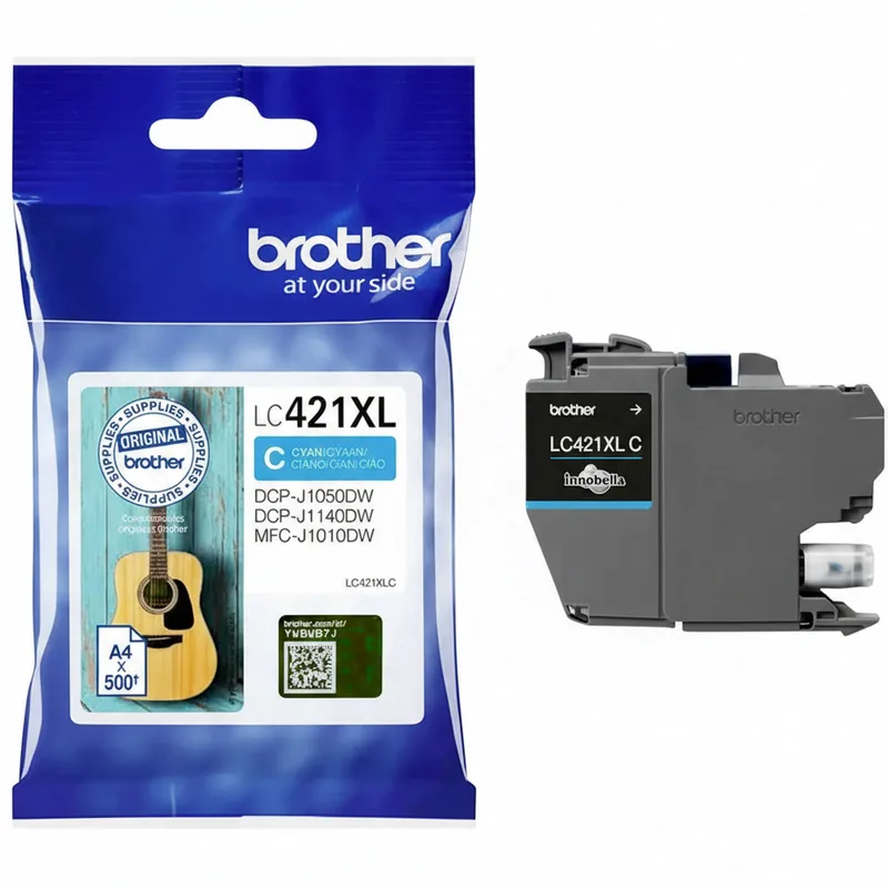 LC-421XLC inktcartridge 1 stuk origineel hoog (XL) rendement cyaan by Brother – product photo