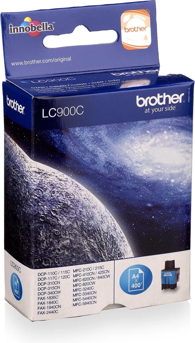 LC-900C - Inktcartridge von Brother in Cyaan – Produktfoto