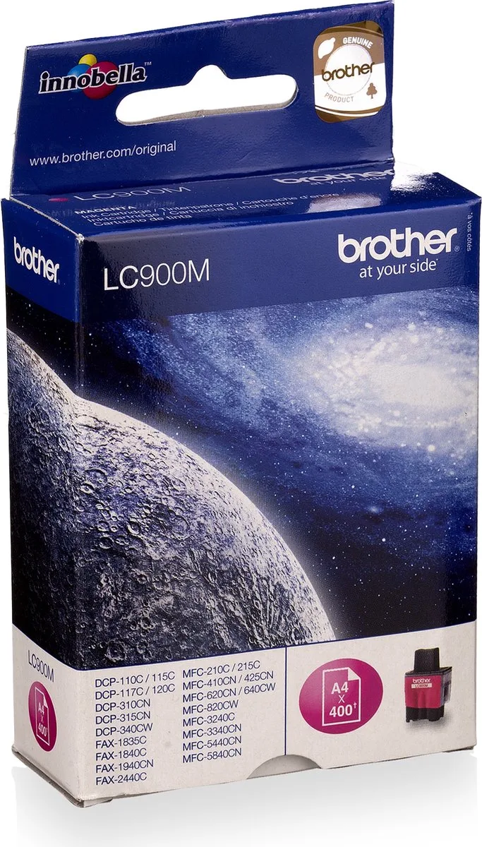 LC-900M - Inktcartridge by Brother in Magenta – product photo