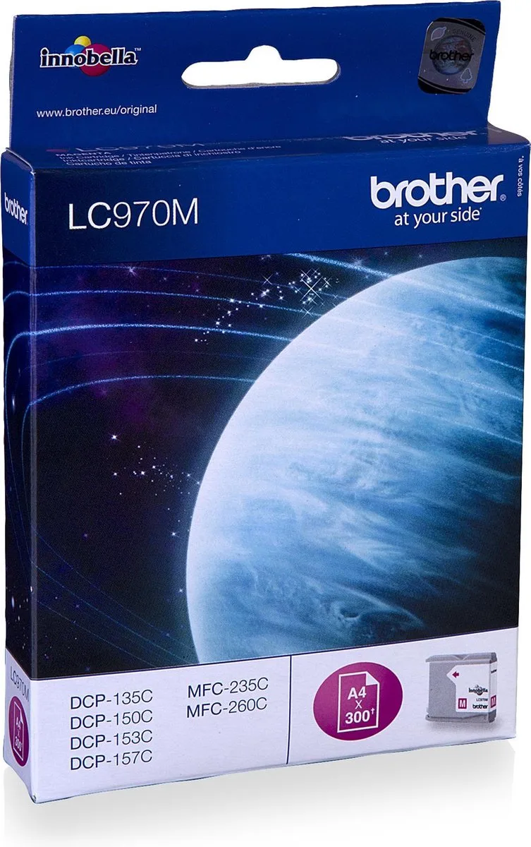 LC-970M - Inktcartridge fra Brother i Magenta – produktbillede