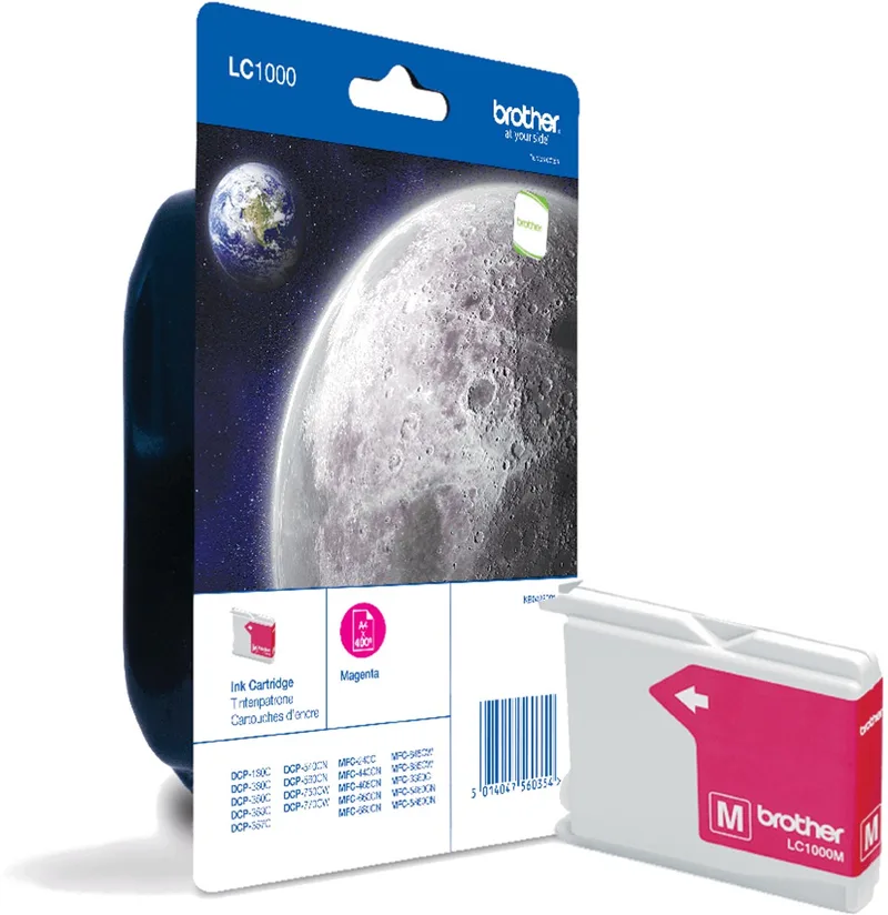 LC1000MBP inktcartridge 1 stuk(s) Origineel by Brother in Magenta – product photo