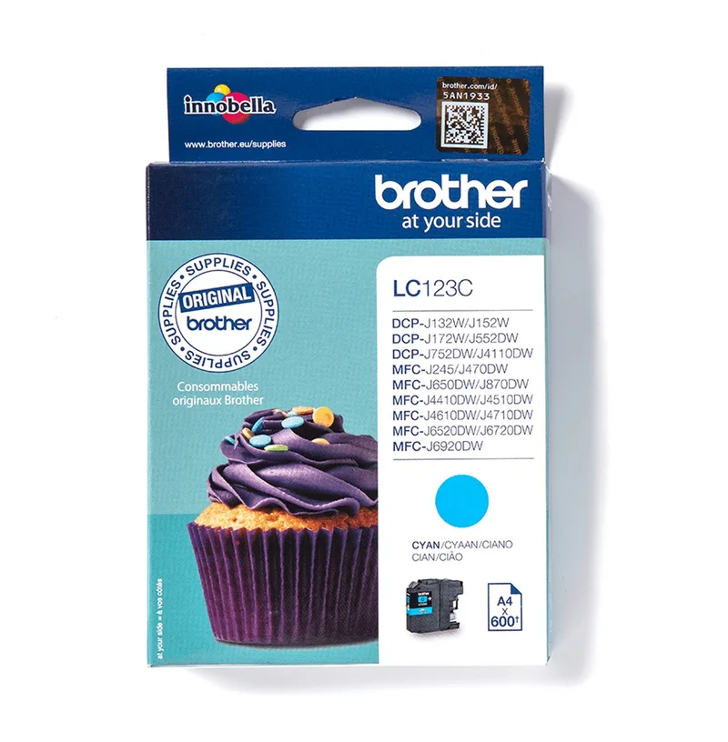LC123C - Inktcartridge by Brother in Cyaan – product photo
