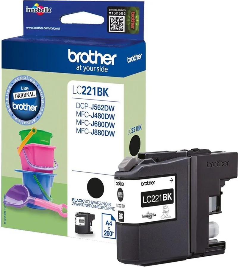 LC221BK - Inktcartridge van Brother in Zwart – productfoto