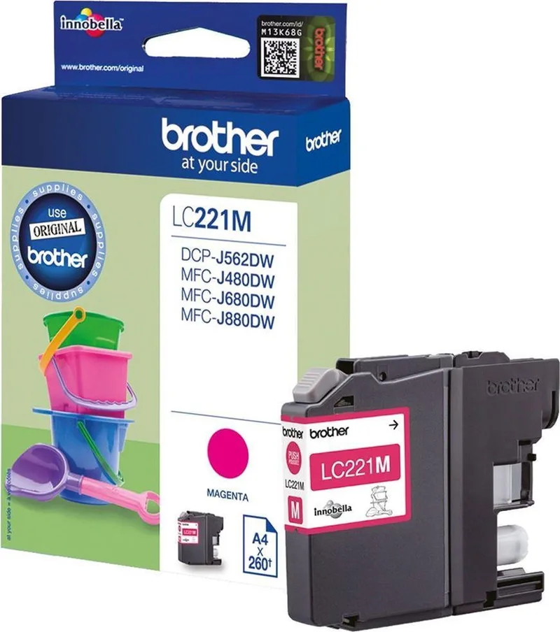 LC221M - Inktcartridge by Brother in Magenta – product photo