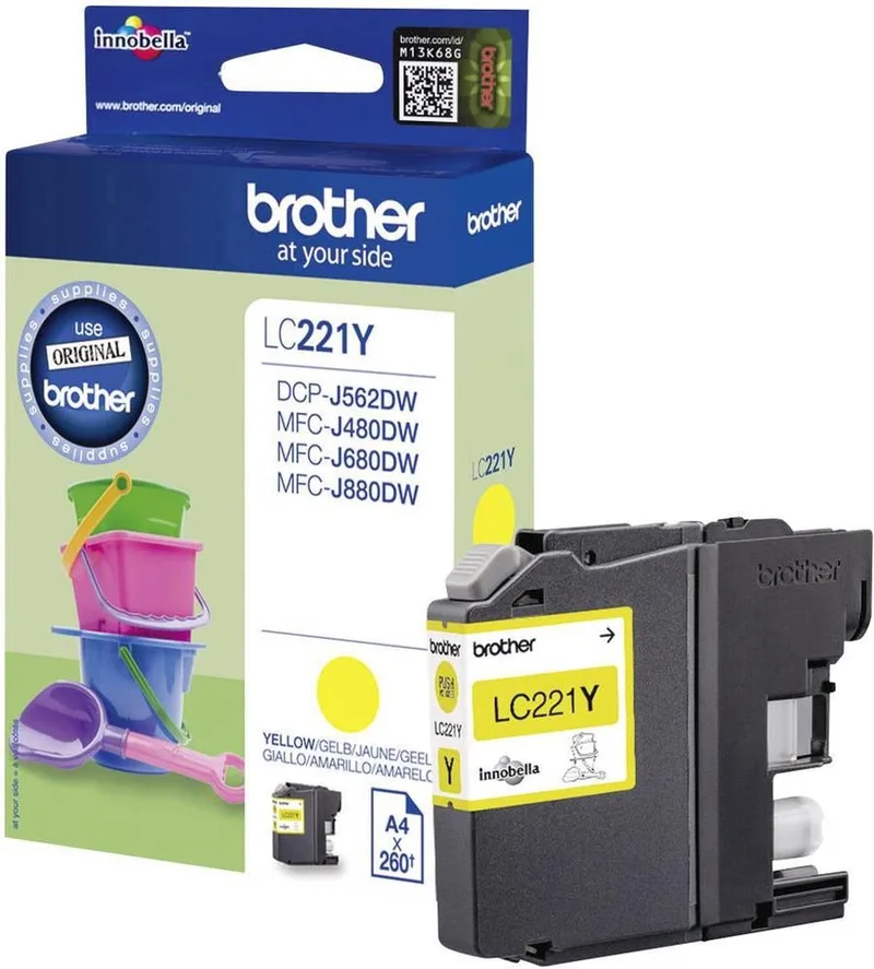 LC221Y - Inktcartridge de Brother en Jaune – photo produit
