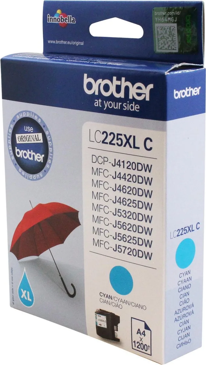 LC225XL-C - Inktcartridge by Brother in Cyan – product photo