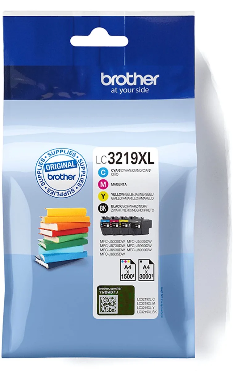 LC3219XLVALDR inktcartridge 4 stuk(s) Origineel Zwart, Cyaan, Magenta, Geel by Brother in Black, Cyaan, Magenta, Yellow – product photo
