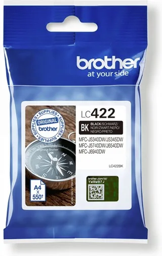 LC422BK - Inktcartridge van Brother in Zwart – productfoto 1 van 2