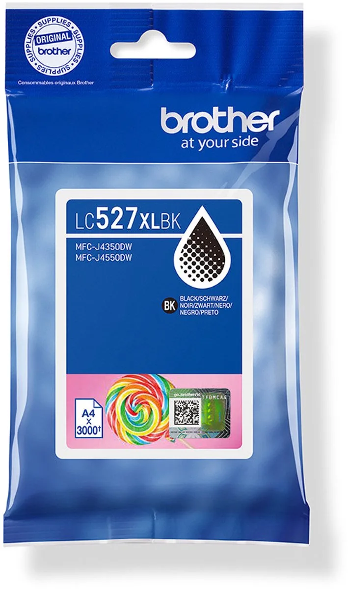 LC527XLBK inktcartridge 1 stuk(s) Origineel Hoog (XL) rendement von Brother in Schwarz – Produktfoto
