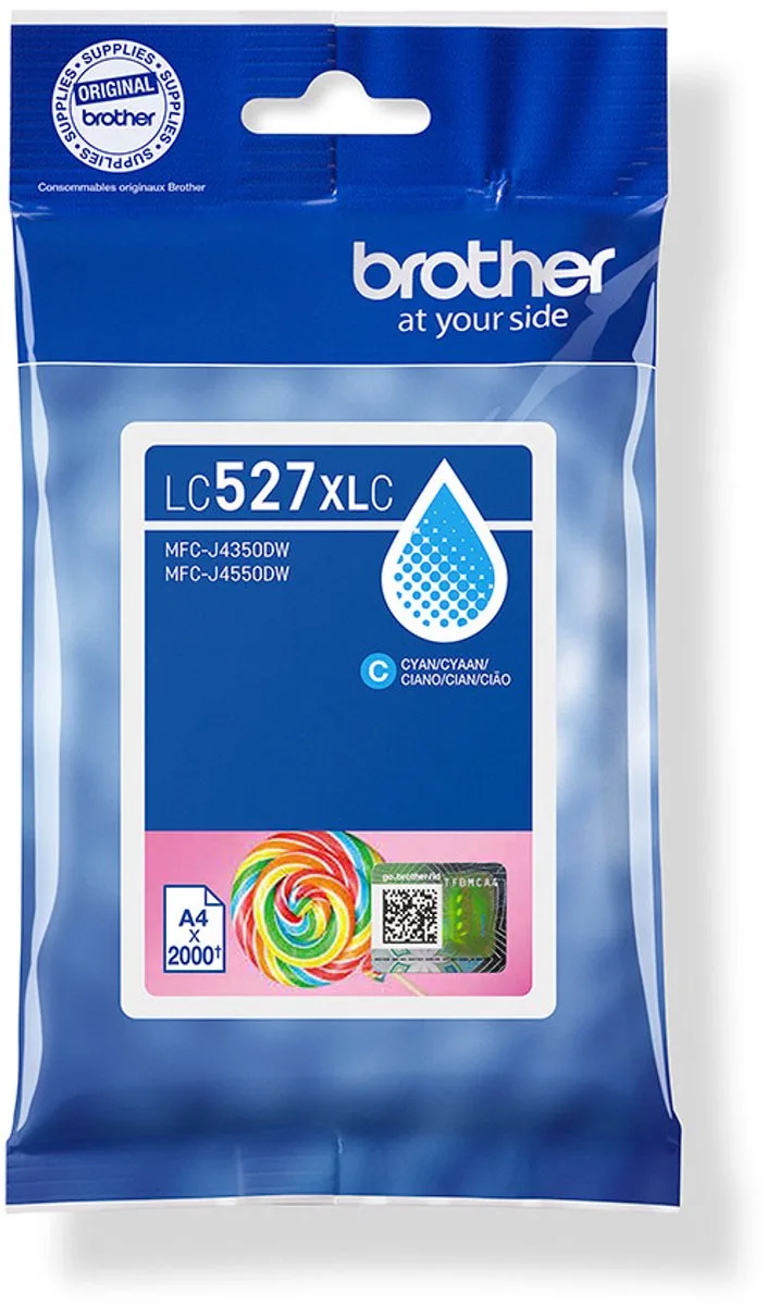 LC527XLC inktcartridge 1 stuk(s) Origineel Hoog (XL) rendement de Brother en Cyaan – photo produit