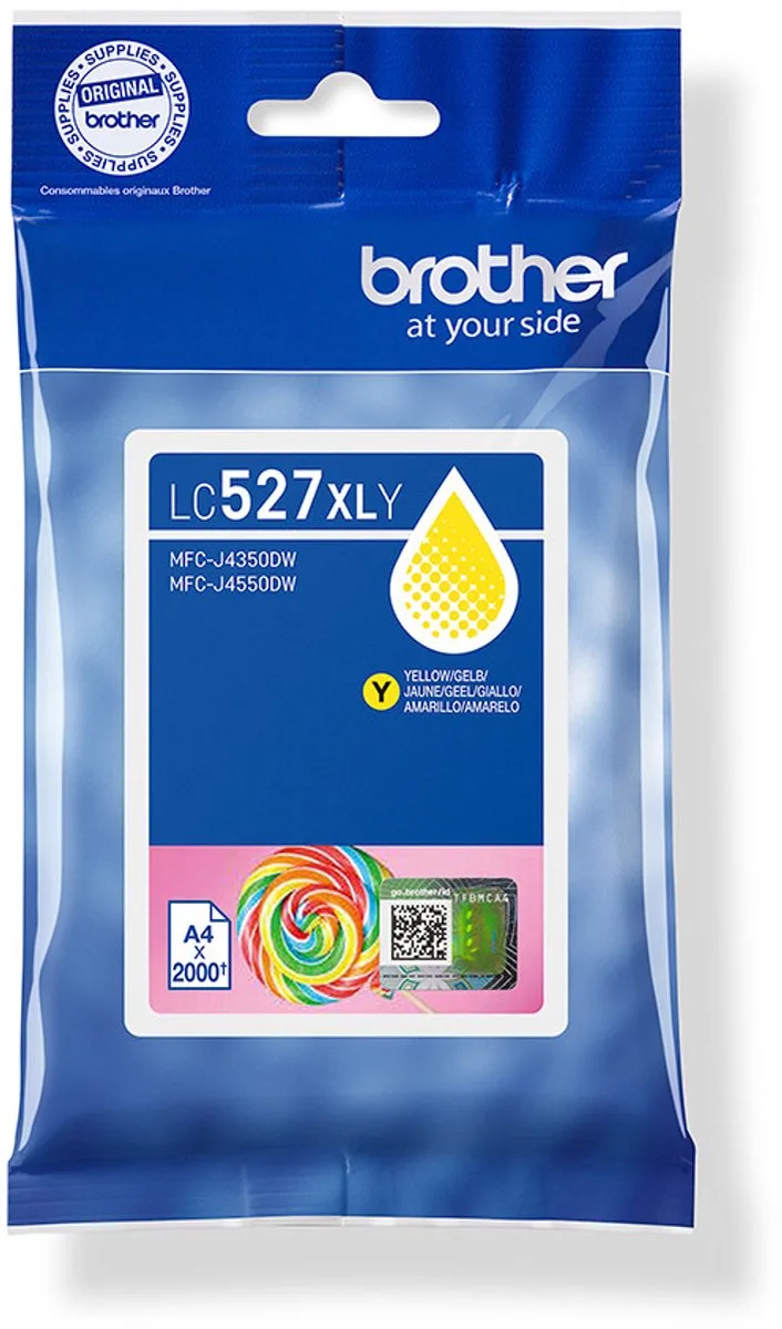 LC527XLY inktcartridge 1 stuk(s) Origineel Hoog (XL) rendement von Brother in Gelb – Produktfoto