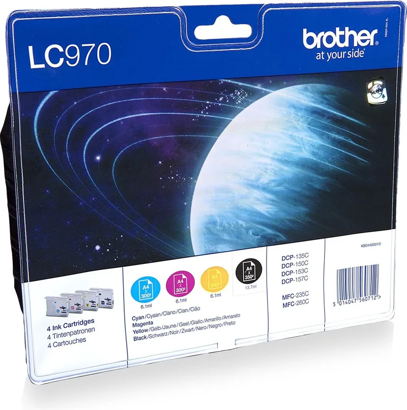 LC970BK - Inktcartridge / Magenta / Geel by Brother in Cyaan – product photo