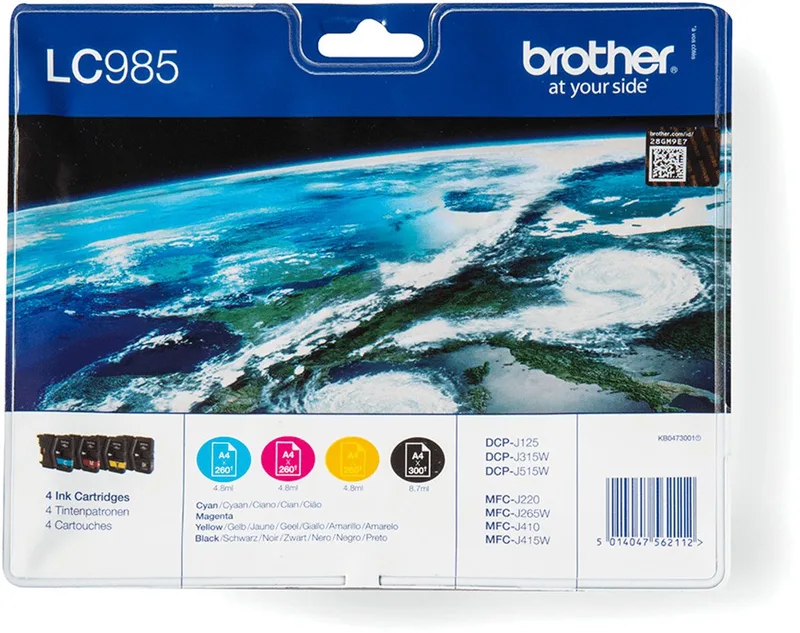LC985 VALUE PACK RF von Brother in Schwarz – Produktfoto