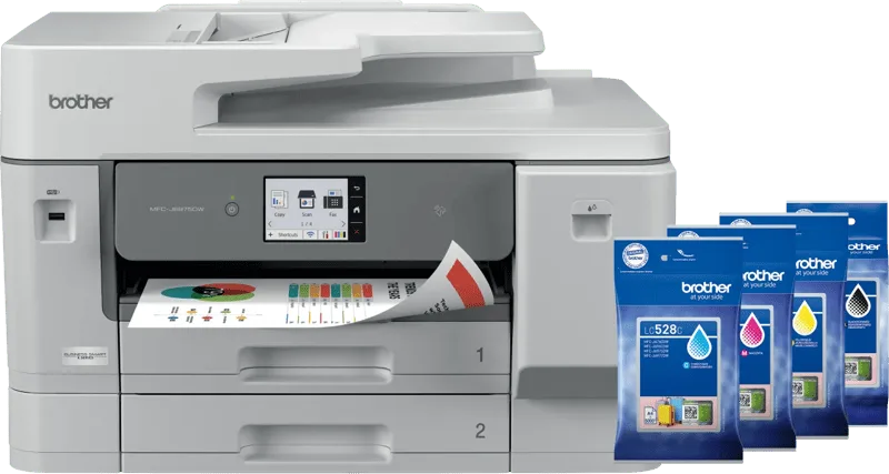 MFC-J6975DW + 1 set extra cartridges de Brother – photo produit