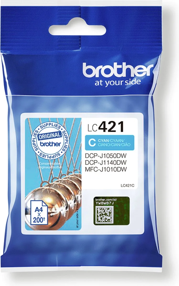 Original Ink Cartridge Brother LC421C by Brother in Cyan – product photo 1 of 3