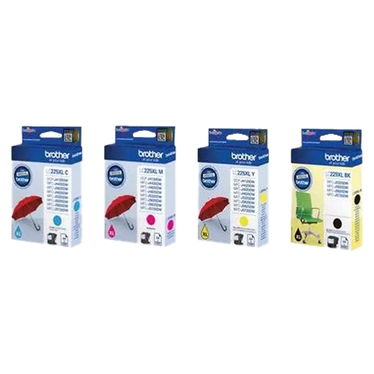 Original LC-22E Druckerpatronen - 4er Multipack von Brother – Produktfoto
