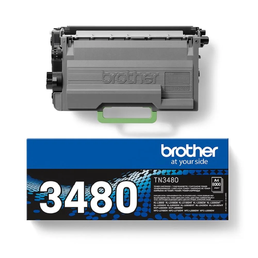 Original TN-3480 Toner - Doppelpack schwarz (2x TN3480) von Brother – Produktfoto