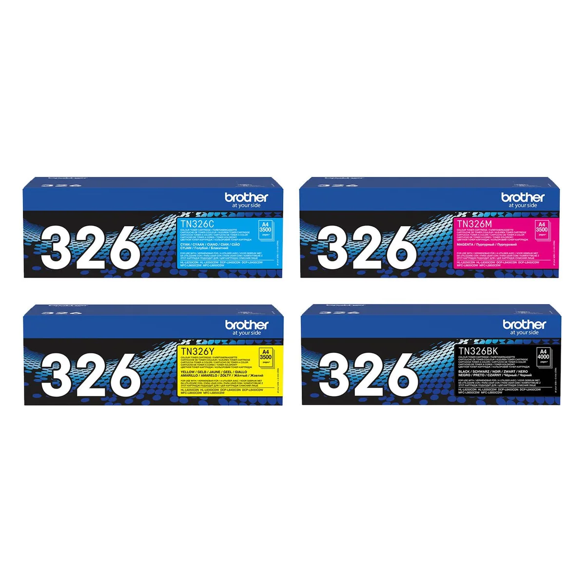 Original TN326 Toner 4er Multipack van Brother – productfoto