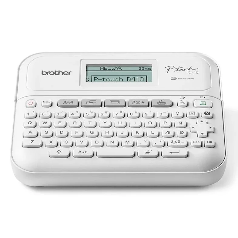 PT-D410YP1 labelprinter Thermo transfer 20 mm/sec Bedraad TZe QWERTY by Brother – product photo