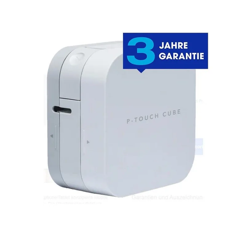 PT-P300BT P-Touch Cube Etikettendrucker Etikettendrucker by Brother in White – product photo