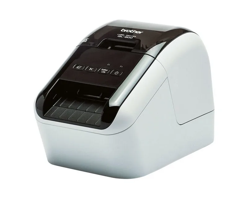 QL-800 Etikettendrucker, (für Etiketten im Thermo-Direktdruck) de Brother en Noir – photo produit