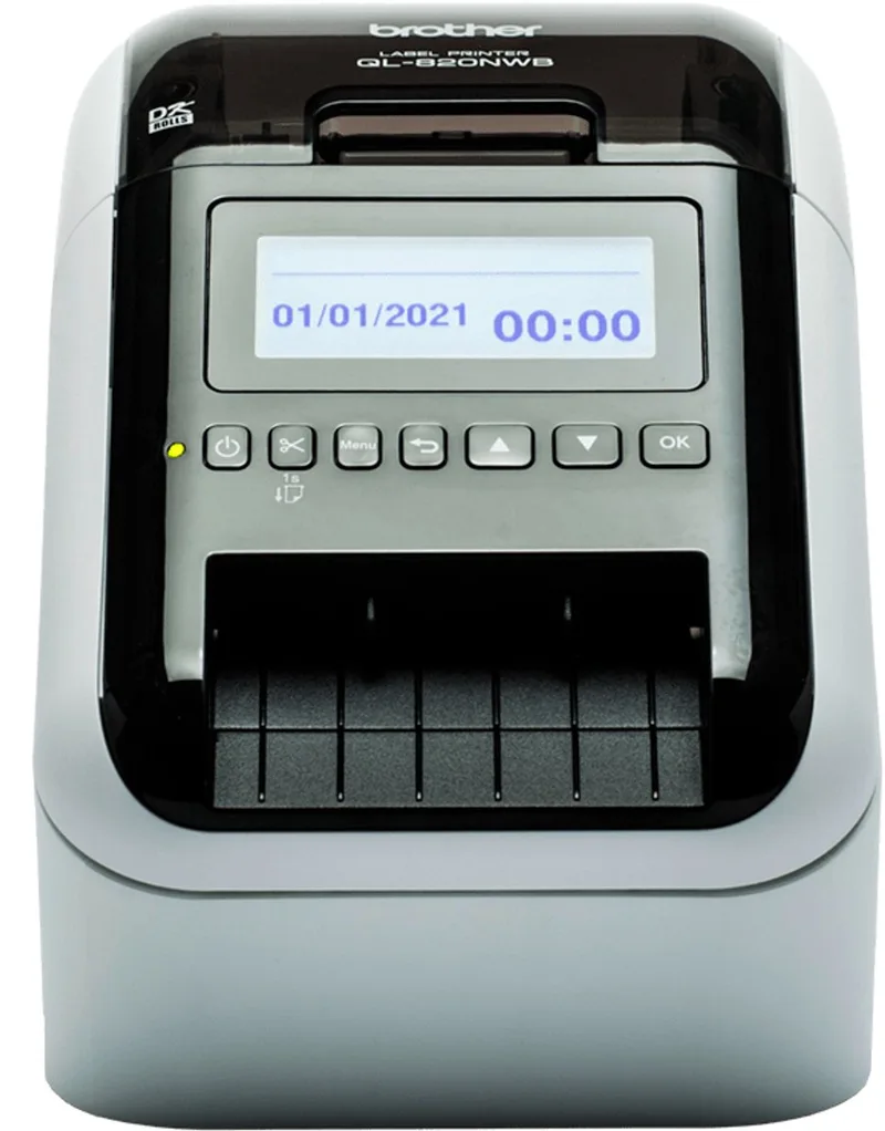 QL-820NWBVMXX1 labelprinter Direct thermisch Kleur 300 x 600 DPI 176 mm/sec Bedraad en draadloos Ethernet LAN DK Wifi Bluetooth de Brother en Noir, Blanc – photo produit