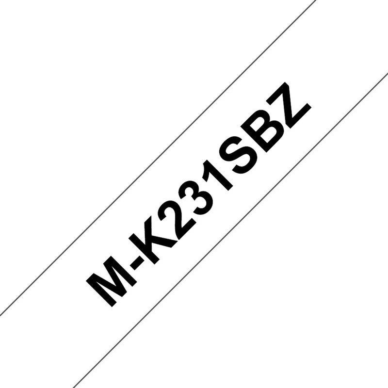 Tape M-K231S ,MK231SBZ , ,N/A , M niet gelamineerd de Brother en Kleurloos – photo produit