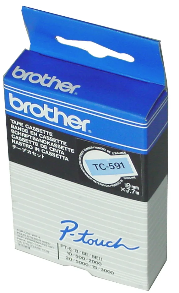 TC-Tape TC-101A Schriftbandkassette, Breite: 12mm fra Brother – produktbillede