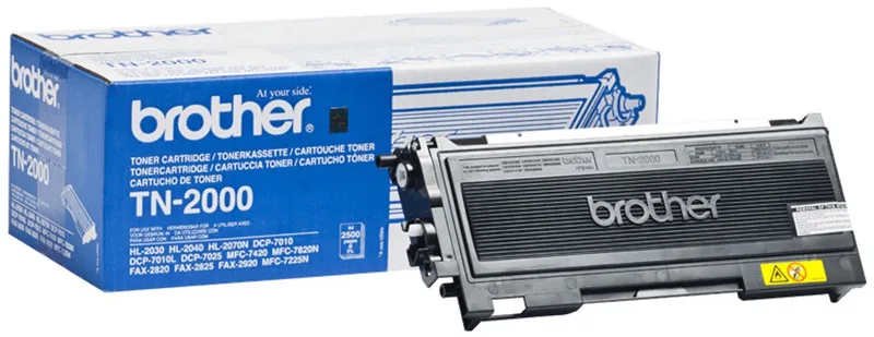 Tn-2000 Toner fra Brother i Sort – produktbillede