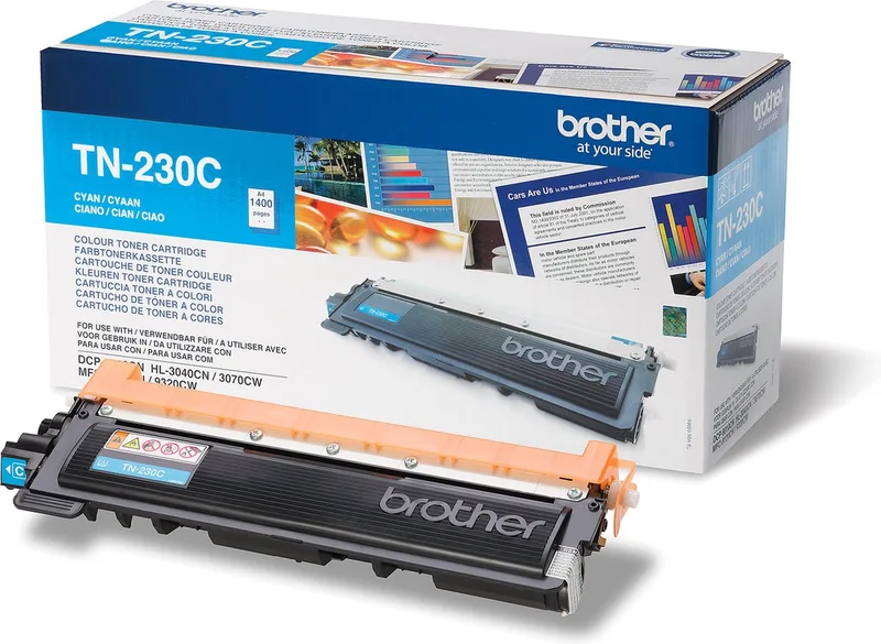 TN-230C Tonercartridge fra Brother i Cyaan – produktbillede