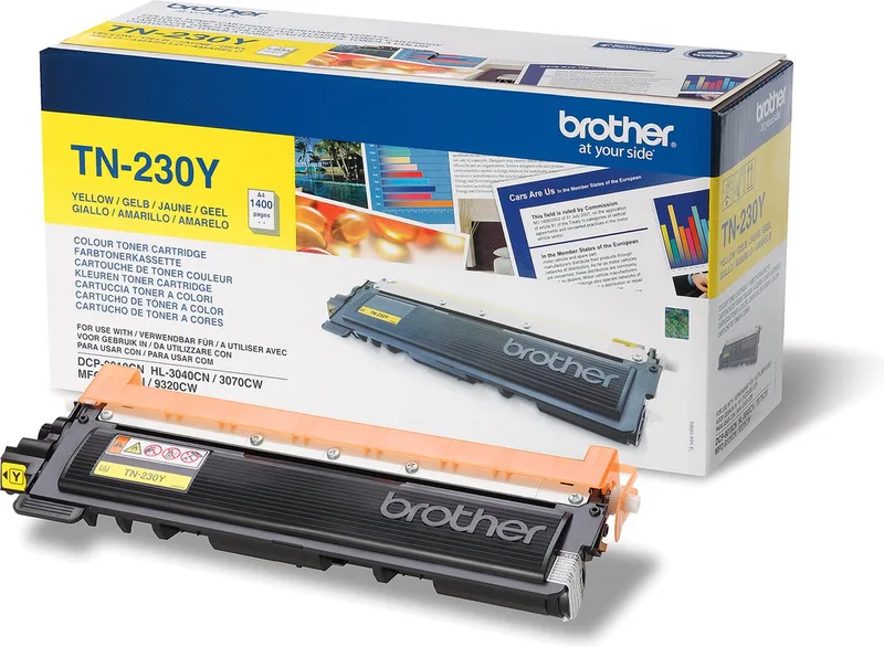 TN-230Y Tonercartridge fra Brother i Gul – produktbillede