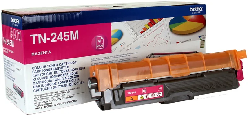 TN-245M Toner von Brother in Magenta – Produktfoto