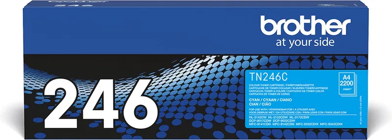TN-246C - Tonercartridge fra Brother i Cyaan – produktbillede