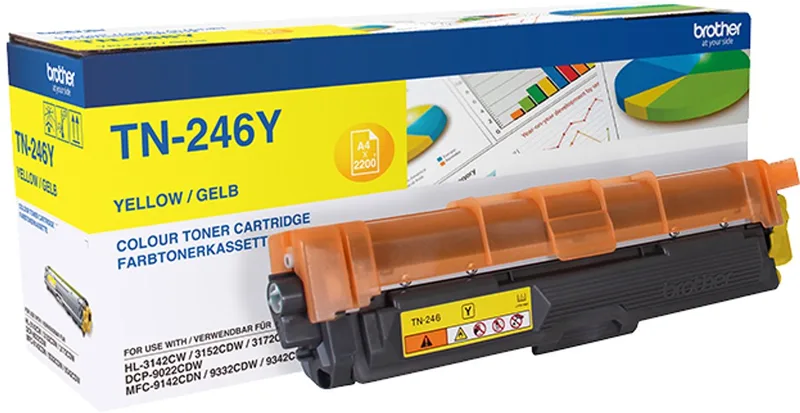 TN-246Y - Tonercartridge by Brother in Yellow – product photo