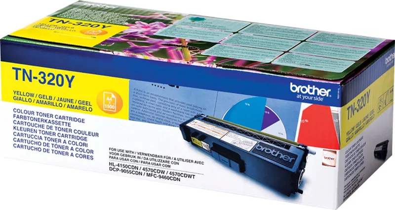 TN-320Y Tonercartridge fra Brother i Gul – produktbillede