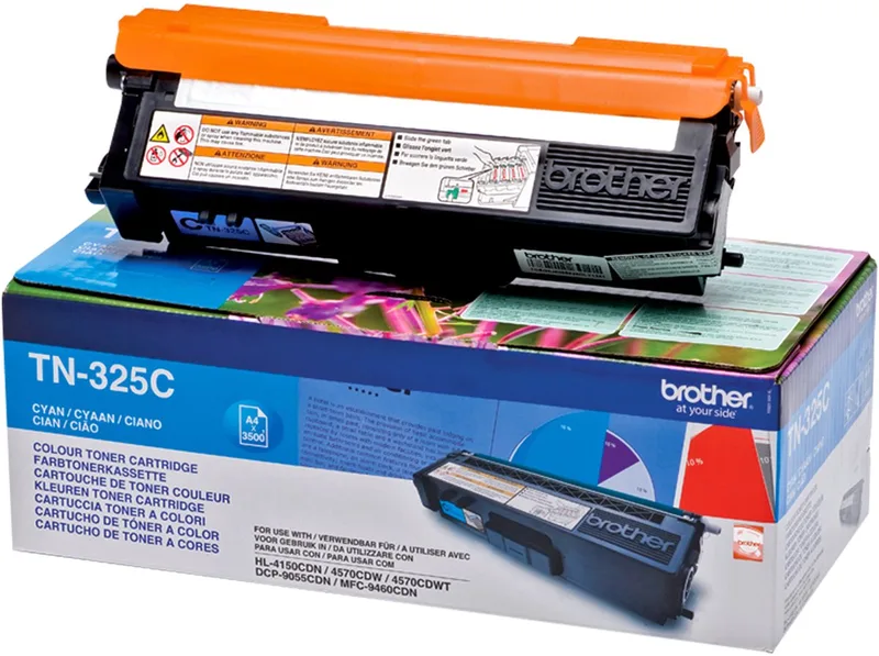 TN-325C Tonercartridge fra Brother i Cyaan – produktbillede