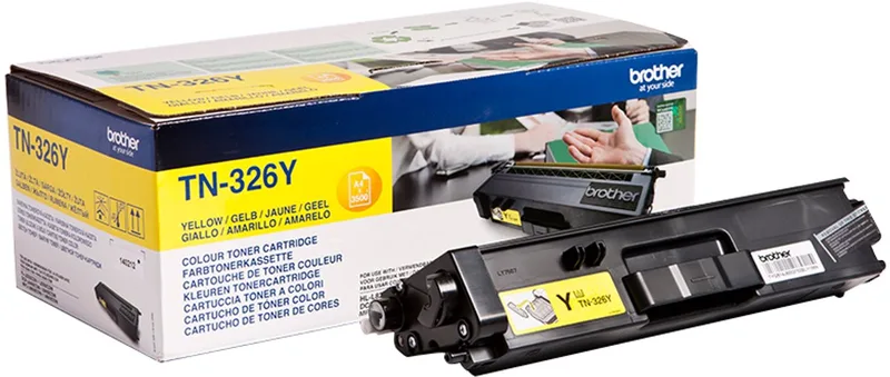 TN-326Y tonercartridge 1 stuk(s) Origineel de Brother en Jaune – photo produit