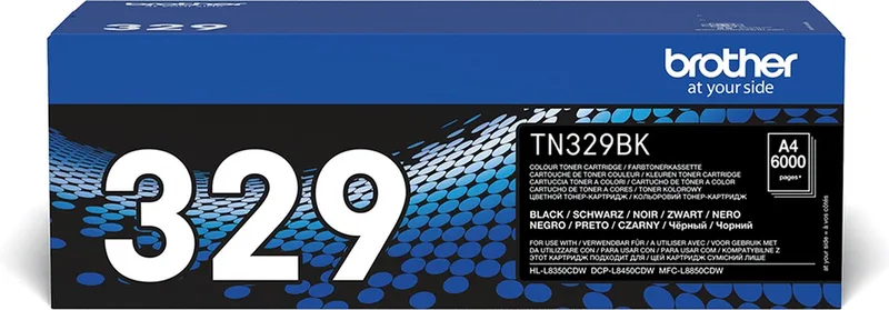 TN-329BK tonercartridge extra high capacity 6.000 pagina's 1-pack de Brother en Noir – photo produit