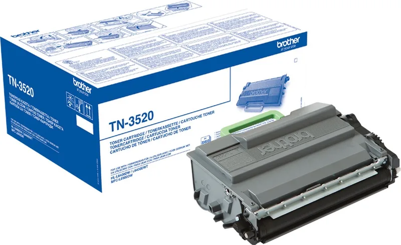 TN-3520P tonercartridge 1 stuk(s) Origineel de Brother en Noir – photo produit