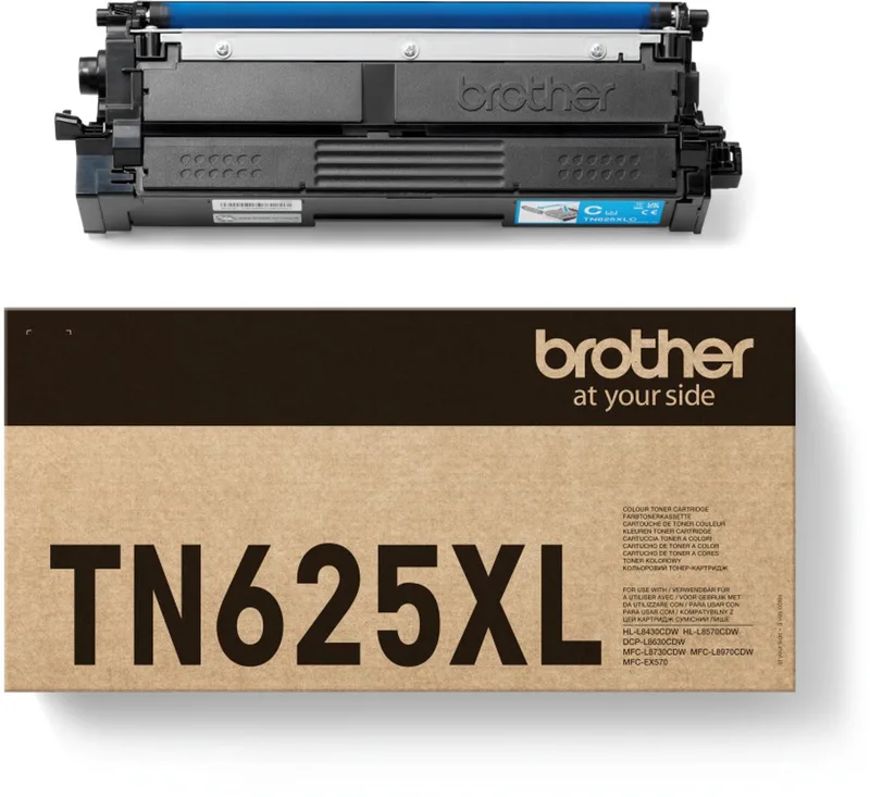 TN-625XLC tonercartridge 1 stuk(s) Origineel by Brother in Cyaan – product photo